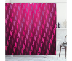 Abstract Striped Art Shower Curtain