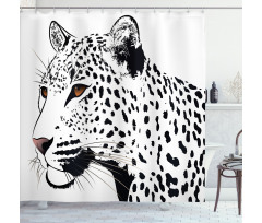 Leopard Big Cat Spots Shower Curtain