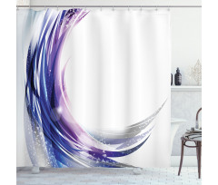 Wave Like Ombre Dots Shower Curtain