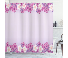 Floral Petals in Spring Shower Curtain