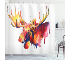 Psychedelic Watercolors Shower Curtain