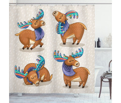 Friendly Nursery Kids Shower Curtain