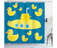 Yellow Submarine Shower Curtain