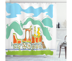 Small Old Train Shower Curtain