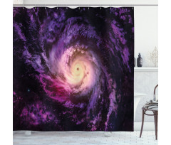 Cloudy Space Cosmos Shower Curtain