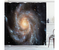 Star Disc in Huge Space Shower Curtain