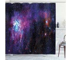 Mother Baby Nebula View Shower Curtain