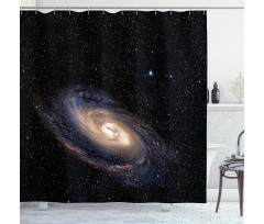 Spiral Space Universe Shower Curtain