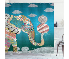 Ornate Spirit Animal Shower Curtain