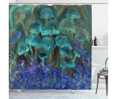 Dreamy Mushroom Shower Curtain