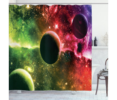 Cosmos Galaxy Nebula Shower Curtain