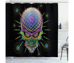 Halloween Mexico Skull Shower Curtain