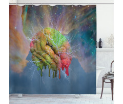 Visual Modern Energy Shower Curtain