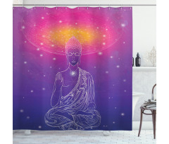 Zen Chakra Boho Shower Curtain