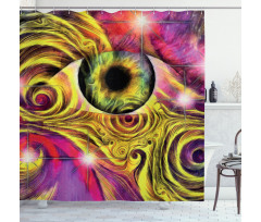 Hippie Vivid Color Shower Curtain