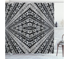 Triangle Diamon Form Shower Curtain