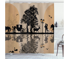 Cinderella Tale Carriage Shower Curtain