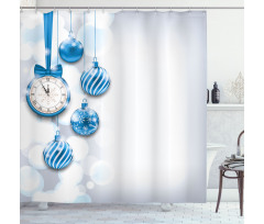 New Year Countdown Shower Curtain