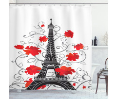 Romantic Paris Art Shower Curtain