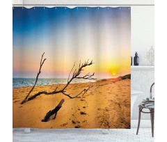Sunrise at a Sea Shore Shower Curtain
