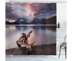 Reflections to Mountain Shower Curtain