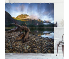 Mountain Lake Skies Shower Curtain