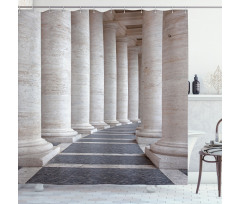 Roman Stone Columns Shower Curtain