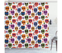 Scary Mask Shower Curtain