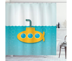 Bubbles on Sea Shower Curtain