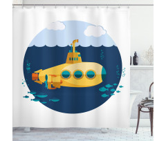 Sea Fish Cloud Shower Curtain