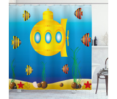 Fish Sea Grass Shower Curtain