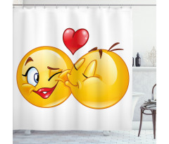 Romantic Flirty Love Mood Shower Curtain