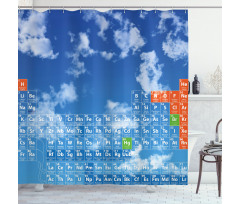 Clouds and Chemistry Shower Curtain