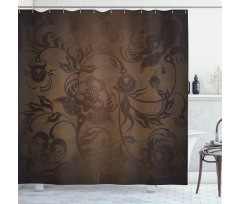 Floral Paisley Ivy Shower Curtain