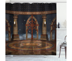 Fantasy Building in the Sky Shower Curtain