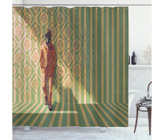 Fashion Retro Art Shower Curtain