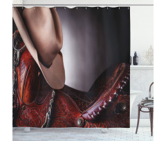 Cowboy Wild Texas Art Shower Curtain