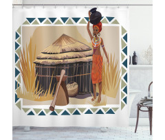 Native Lady Shower Curtain
