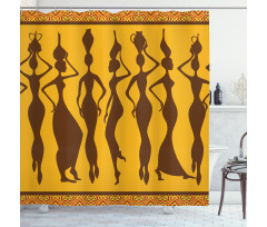 Exotic Females Bohemian Art Shower Curtain