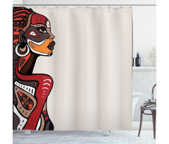 Ethno Fashion Shower Curtain