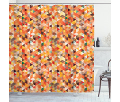 Abstract Vibrant Motif Shower Curtain