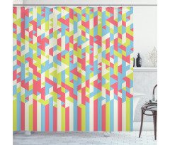 Psychedelic Gradient Shower Curtain