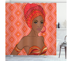 Zulu Girls Shower Curtain