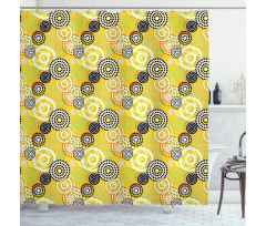 Psychedelic Rings Shower Curtain