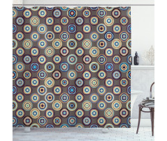 Abstract Big Dots Shower Curtain