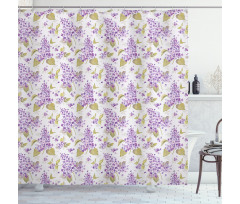 Nostalgic Floral Petals Shower Curtain