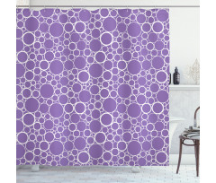 Abstract Fractal Circles Shower Curtain
