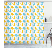 Hearts Baby Print Shower Curtain