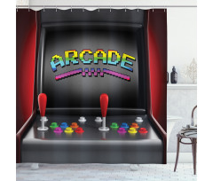 Arcade Retro Fun Shower Curtain
