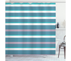 Turquoise Teal Pattern Shower Curtain